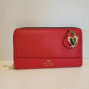 Juicy Couture Charm School Large  Red Womans Wallet.